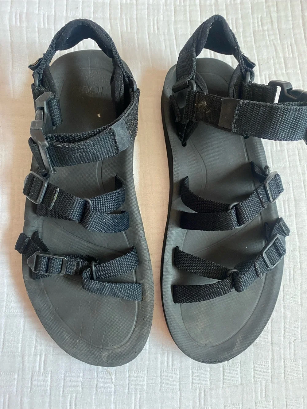 TEVA Black Multi-Strap Adventure Sandals